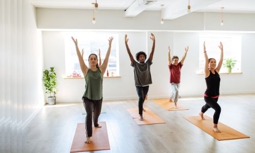 Yoga Mat Spacing in the Studio